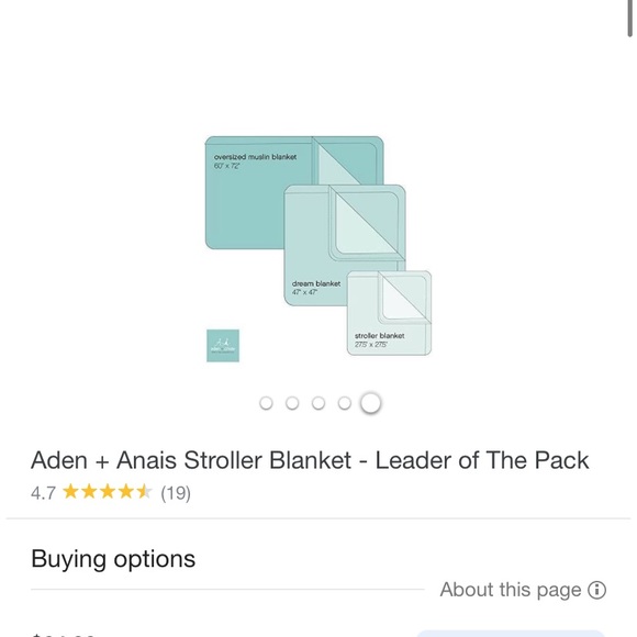 Aden + Anais leader of the pack stroller blanket - Picture 6 of 6